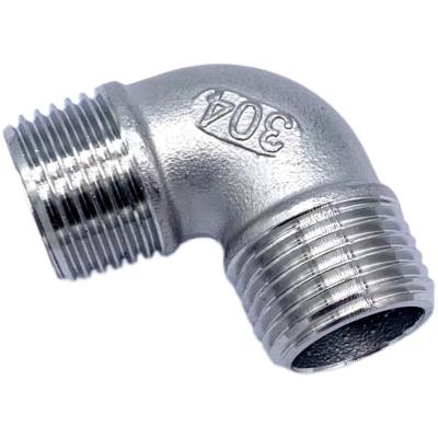 China 304 / 316 Stainless Steel Stainless Steel Pipe Fittings 90 Degree Street Elbow Threaded for sale