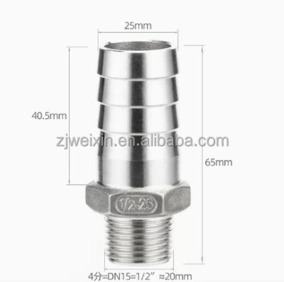 China BSP NPT OEM Stainless Steel Pipe Hexagon SS304 Female Pipe Nipple Fitting Round Casting General 1/2 Inch Reducer Female Equal / Reduction for sale