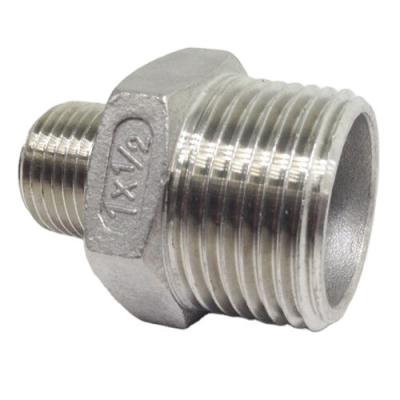 China 3/8 x 1/4 HEX NIPPLE REDUCER NPT THREAD SS316Adapter Equal for sale