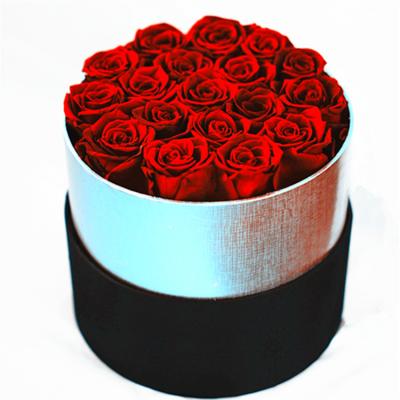 China Wholesale RIB-0002 China Natural Touch Preserved Rose In A Box Delicate Appearance Forev Rose In Box for sale