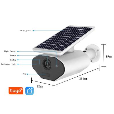 China NIGHT VISION 1080P WiFi Wireless Solar Security IP Camera With Battery Powered Bullet Surveillance for sale