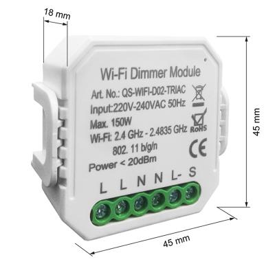 China MiNi Wifi Smart Switch 2 band 220-240VAC weaker wifi module works with Alexa Echo Google Home R7092 for sale