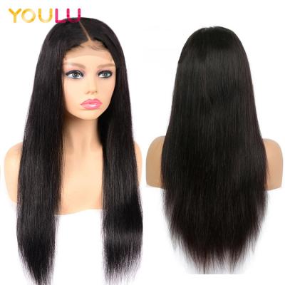 China Straight Wigs Best Selling Brazilian Straight Hair Wigs, Drop Shipping 4x4 Base Closure Silk Straight Wigs For Women for sale