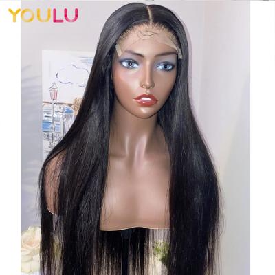 China Cheap Medium Straight Middle Part Lace Front Lace Wig T Piece Wigs Hair Wigs For Black Women for sale