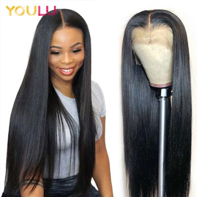 China 4X4 13X4 13X6 Hd Straight Wave Deep Water Black Nature Sellers Human Hair Wigs Frontal Wig for sale