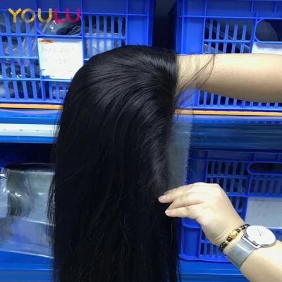 China Straight Hair Raw Wholesaler Free Part Wigs Deeper Part Cuticle Aligned Straight Hair 360 13X6 Hd Full Lace Front Wigs for sale