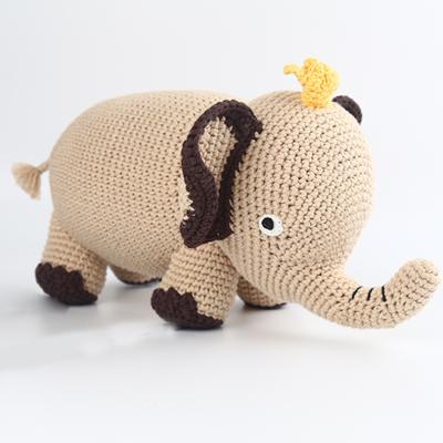 China Eco-friendly Material DIY Crochet Kit Elephant Toy Crochet Wool DIY Doll Crafts for sale