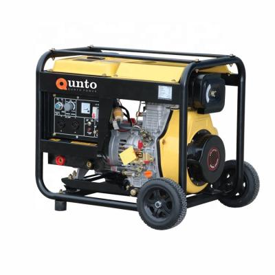 China Start 7500EW Mini Electric Generator Diesel Welder Price QT7500EW for sale