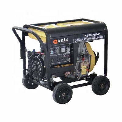 China Qunto Small Portable Diesel Generator Welding Machine QT7500EW for sale