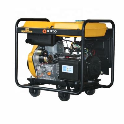 China QT6500EW Welder Machine Diesel Engine Power Small Open Frame Generator Welding Machine for sale