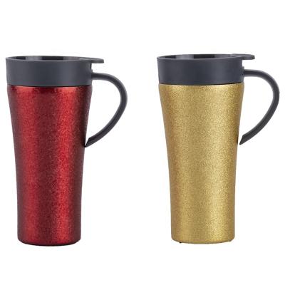 China Sustainable 12oz Sublimation Coffee Travel Mugs Personalized Keep Hotter And Colder With Handle for sale