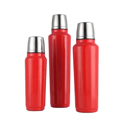 China Sustainable Wholesale Traveling Thermos Vacuum Flask Insulated Stainless Steel With Press Lid for sale