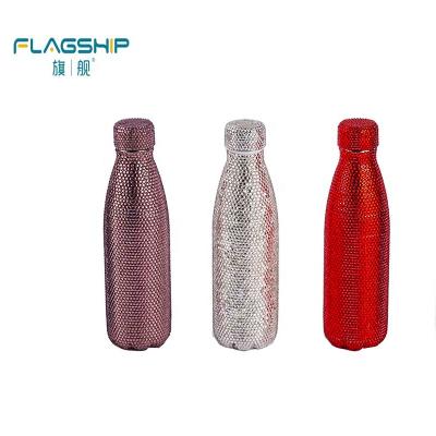 China Gift 500ml Diamond Factory Stainless Steel Life Vacuum Cola Bottle Metal PORTABLE Insulated Vacuum Flask for sale