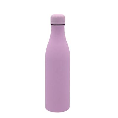 China Hot Sale Business 500ml Custom 18/8 Stainless Steel Insulated Water Bottles With Rubber Liner for sale