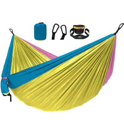 China Camping Nylon Buckle Hammock 2021 Parachute 2 Places Hammock NEW, Garden Aluminum Buckle Hammock For Kids To Hang for sale