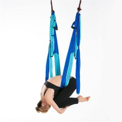 China Aerial yoga flying columpio, Premium Aerial Silk Yoga Swing Hammock Sling Inversion Aerial Hammock for sale