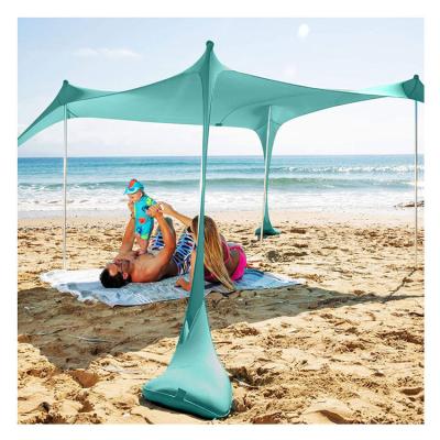 China UPF Waterproof Protection Sun Shade Tent Windproof Beach, Water Resistant Camping Beach Tent Sun Shelter Tarp for sale