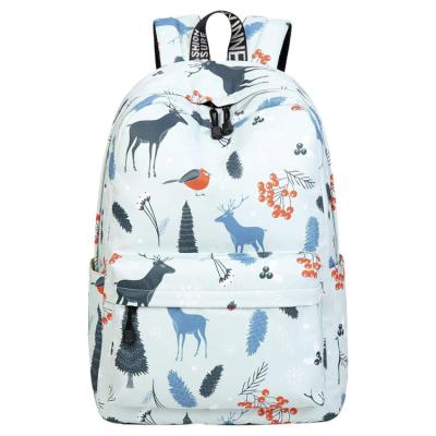 China Good quality custom waterproof backpack logo backpack, cute printing waterproof ladies bagpack girls for sale