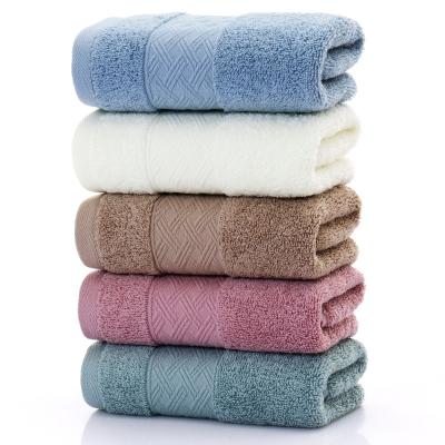 China Long-staple Cotton Child Safe Towels For Home 100% Pure Cotton Color Face Towel for sale