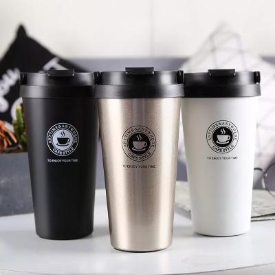 China WITH LID Hot Selling Double Wall Thermal Mugs 500ml Stainless Steel Vacuum Insulation Thermos Coffee Mug for sale