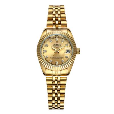 China Cheap Quartz Watch Men Women Watches Fashion Wristwatch Gold High Quality Luminous Stainless Steel for sale