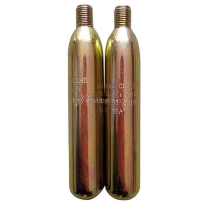 China Safety/low price/good quality best quality 60g 33g 38g CO2 gas cylinder cartridge for life jacket for sale