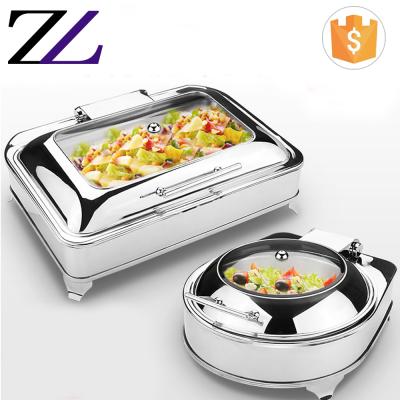 China Customized LOGO Dish Electric Teasing Pyrex Tray Food Warmer And Modern 5 Star Hotel Kitchen Equipment With Glass Dish for sale