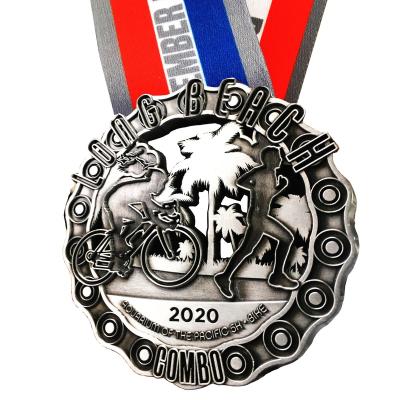 China Wholesale Bicycle Race of America Awards Cycling Sport Custom Medal for sale