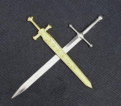 China Premium Letter Opening Metal Crafts Paper Cutter Sword Templar Sword Letter Opener for sale