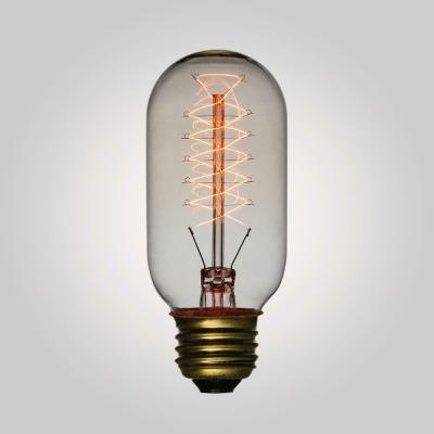 China Classic Light Bulb Most Popular T45 220V E27 25w 40w 60w Vintage Edison Amber Clear Light Bulb With CE Rohs for sale