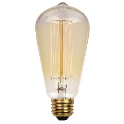 China Classic light bulb most popular st64 25w 40w 60w vintage amber clear edison bulb in hotel for sale