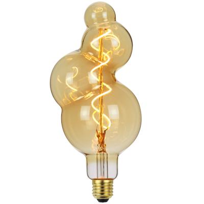 China Hotel/Restaurant/Home Vintage Bubble-shape 4W LED Filament Bulb 220V E26 E27 Decorative Led Filament Light Bulb for sale