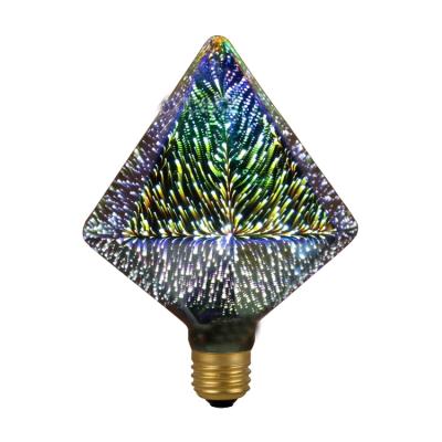 China New Design Hotel/Restaurant/Home 3D Fireworks LED Bulb Lamp, E27 Decorative Color 3D Edison Light Bulb for sale