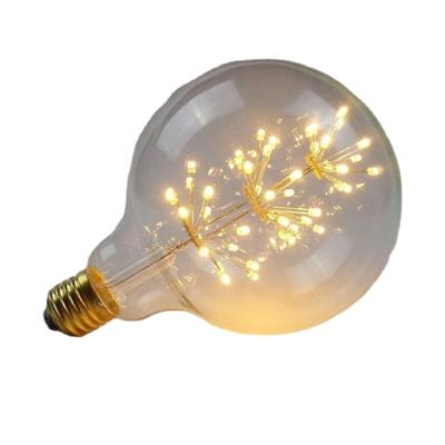 China INDOOR hot sale led firework g125 base e26 e27 led bulb lights for sale