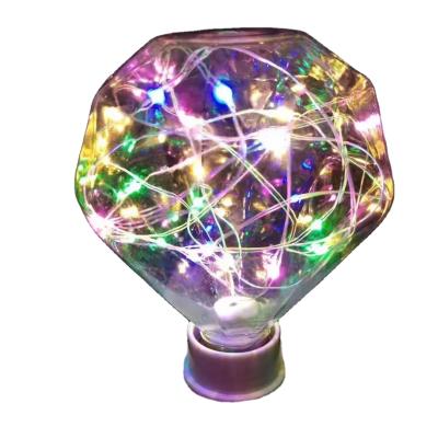 China Decorative Vintage Low Power Multi Color Copper Wire Led Light Bulb for sale