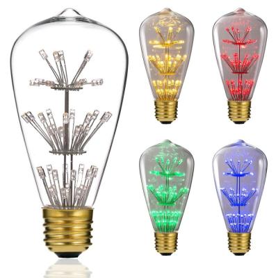 China LANDSCAPE New Product ST64 Firework LED Lights For E27 Edison Vintage Bulb Lamp for sale