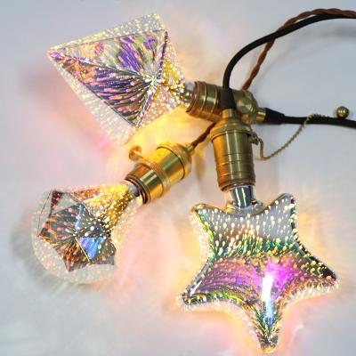 China Copper Wire Fairy Light Bulb Vintage Glass LED Indoor Multi Colored Decorative Lights for sale