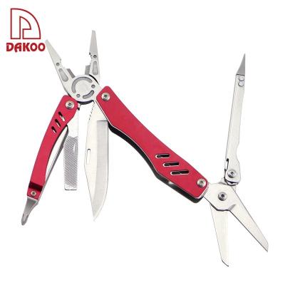 China Eco - Friendly Red Color Have 6 Kinds Of Function Multitool Knife for sale