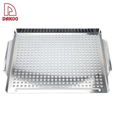 China Easily cleaned large size iron and material BBQ paint tray for sale