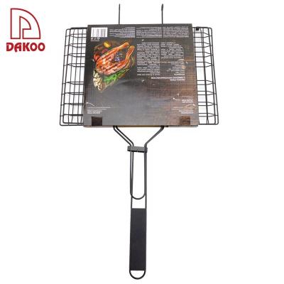 China High Quality Easily Cleaned Stainless Steel BBQ Mesh Baskets BBQ Tools Grill Net for sale