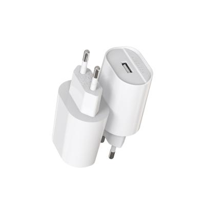 China KINGLEEN E03 5V 2.1A 10W High Speed ​​High Quality EU Plug Mobile Phone Charger Travel Wall Charger Portable USB Charger For Mobile Phone for sale