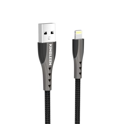 China MP3/MP4 HOT zinc KINGLEEN Quick&Fast Player Charging USB Nylon Braided Fill and Syncing 3.1A 1M USB Data Cable for IPX i11 i12 i13 for sale