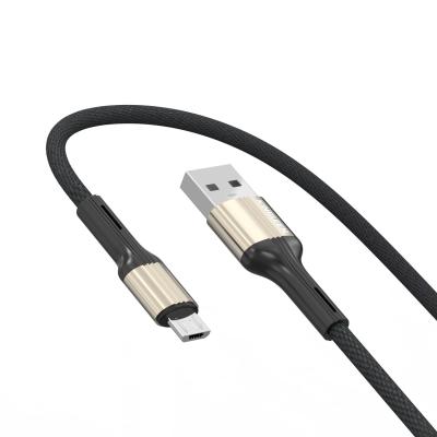 China New Pigtail Phone Accessories Player KINGLEEN K60/K61/K62s 2021 MP3/MP4 Micro USB Type Data C USB Data Cable 3A Nylon Cable for sale