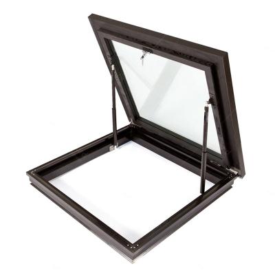 China Folding Aluminum Glass Screen Roof Window / Electric Auto Skylight Window for sale