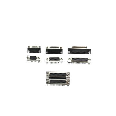 China D-Sub Male PCB Connector Db9 Connector Db37 Cable D-Sub Solder Dual 90 PCB Die Cast 44 Pin Hood Metal Dsub Crimp Type Return for sale