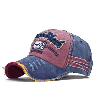 China JOINT Trend Distressed Lovers Wholesale Hats Baseball Cap Custom Embroidery for sale