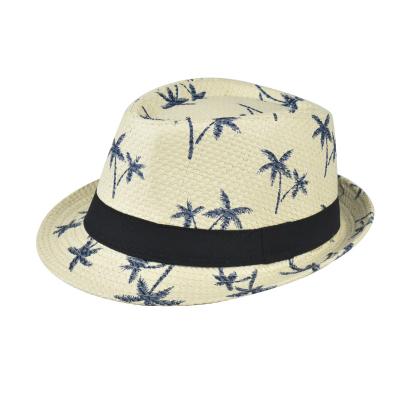 China JOINT Classic Coconut Tree Summer Sun Protection Top Amazon Seller Bucket Hats for sale