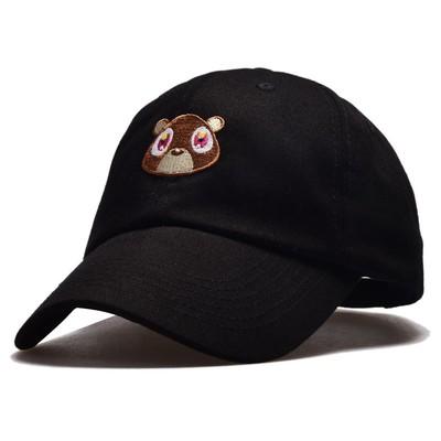 China Kanye West Bear Cap Cotton JOINT Baseball Caps Embroidery Custom Logo for sale