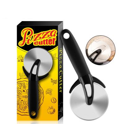 China Viable gift for pizza lover professional super sharp blade with cover device pizza cutter stainless steel wheel for sale