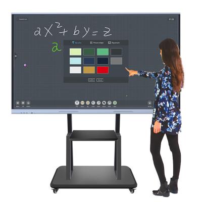 China School Teaching 98 Inch OPS HDMI Interactive Flat Panel Display Portable Smart Boards For Business for sale